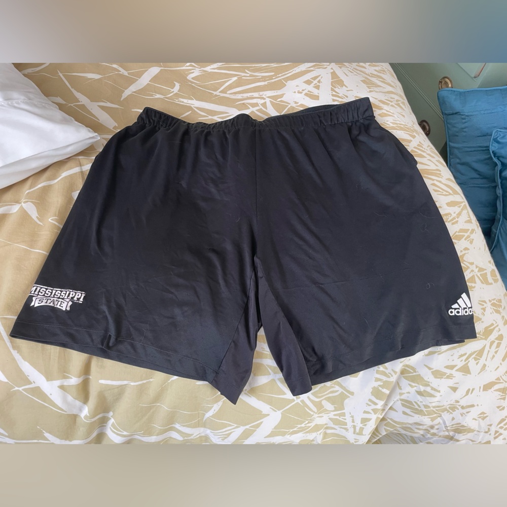 Ms state adidas Black Men's Shorts